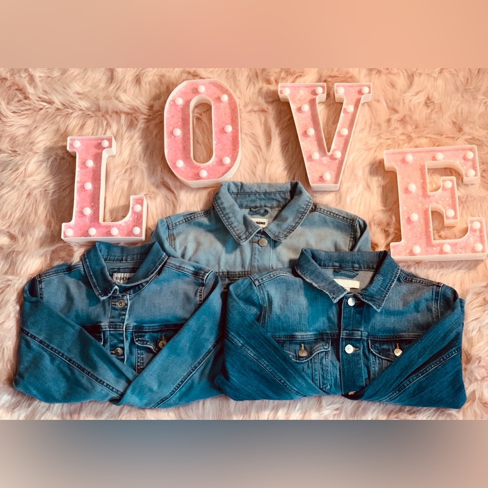 3 Classic Blue Women's Denim Jacket Bundle